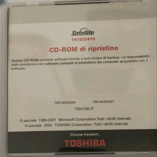 Set ripristino originale - set, cd